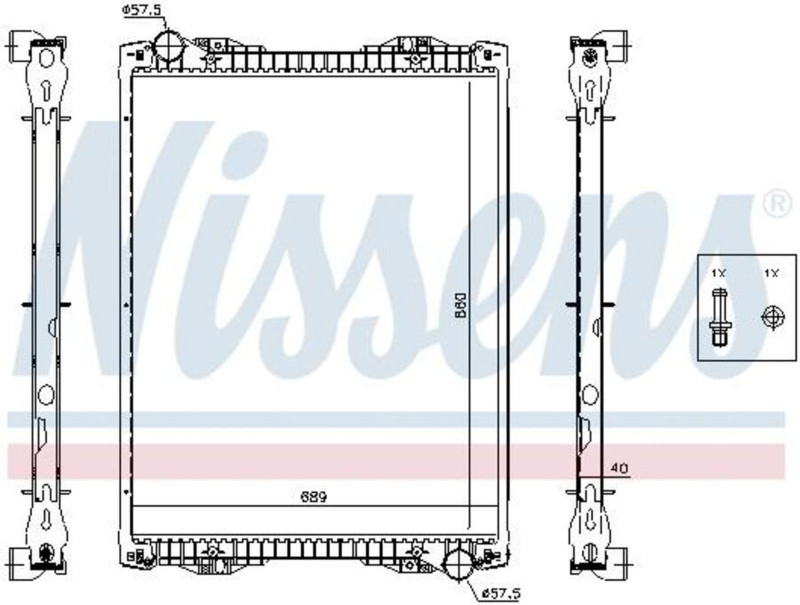 67259A Радиатор охлаждения жидкостный — 1