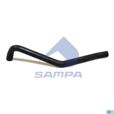 SA 011327 Патрубок радиатора 17,5*27*455