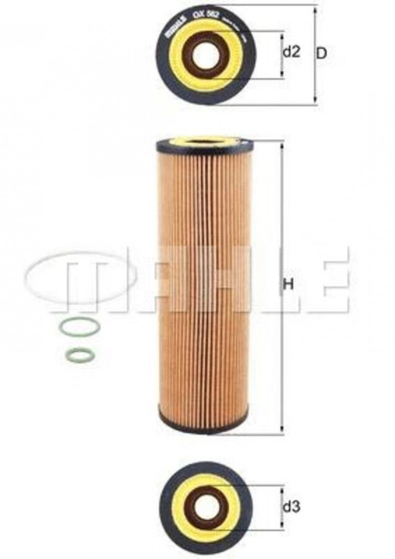 OX562D Фильтр масляный — 1