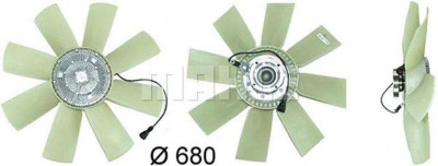 CFF439000P Вискомуфта с крыльчаткой в сборе