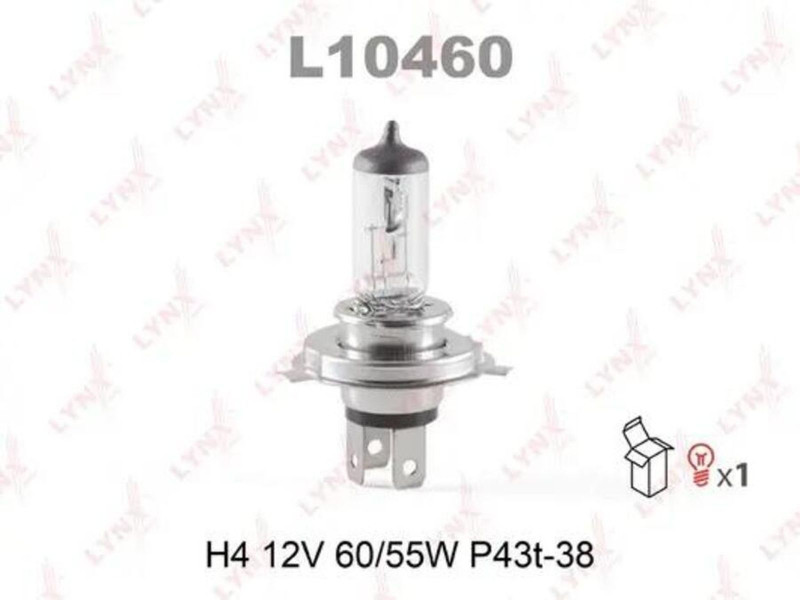 L10460 Лампа галогенная H4 12V 60/55W — 1