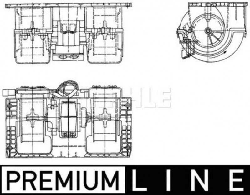 AB276000P Моторчик салонный с крыльчаткой — 3