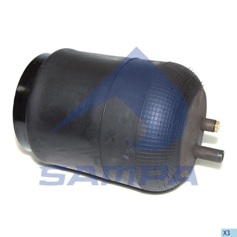 SA SP554390K02 Пневморессора в сборе со стаканом 1шп.-штуц.-M16/24 +1 отвер.M16 под возд — 1