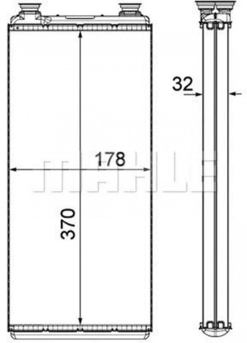 AH5000P Радиатор отопителя — 1