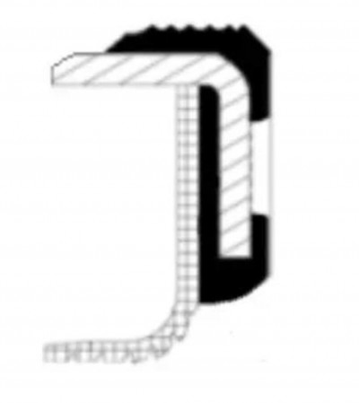 19037207B Сальник коленвала. 135*153*13