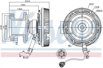 86053 Гидромуфта без крыльчатки D=260