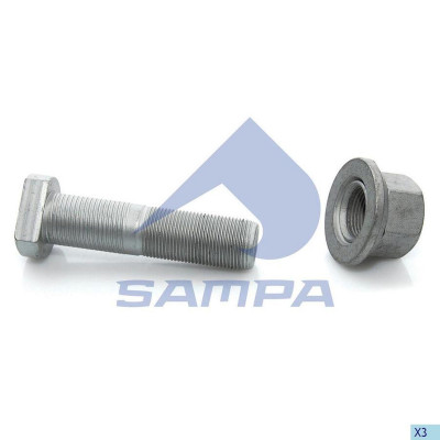 SA 070691 Болт колесный M22*1,5*89/54 с гайкой