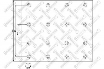 8501087SX Накладки тормозные к-т STD 235*203