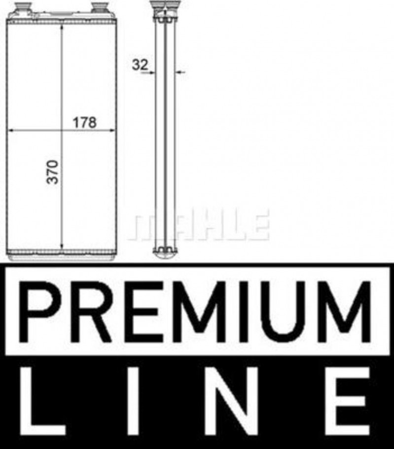 AH5000P Радиатор отопителя — 5