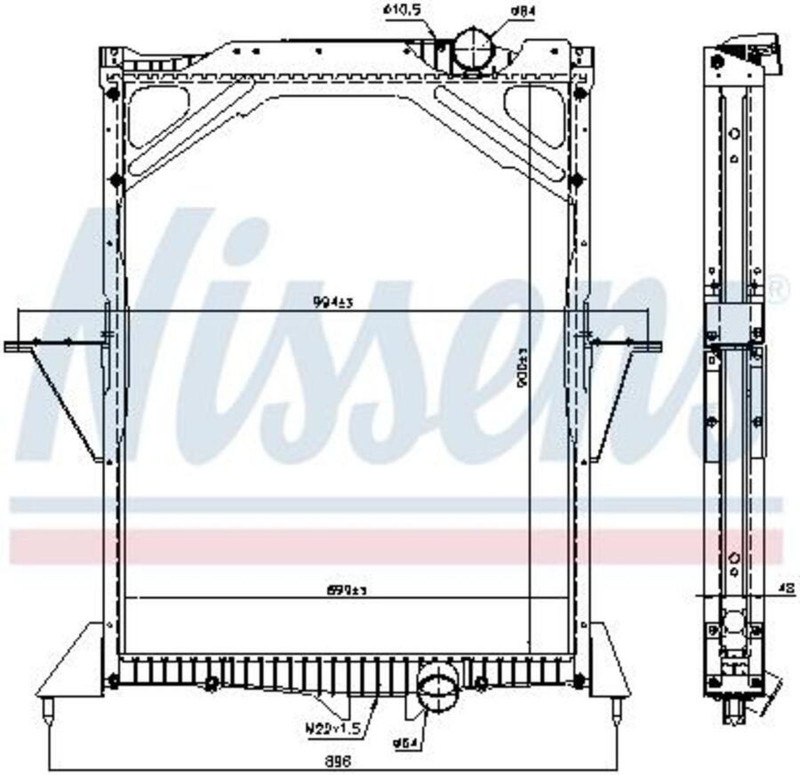 65466A Радиатор водяной — 1