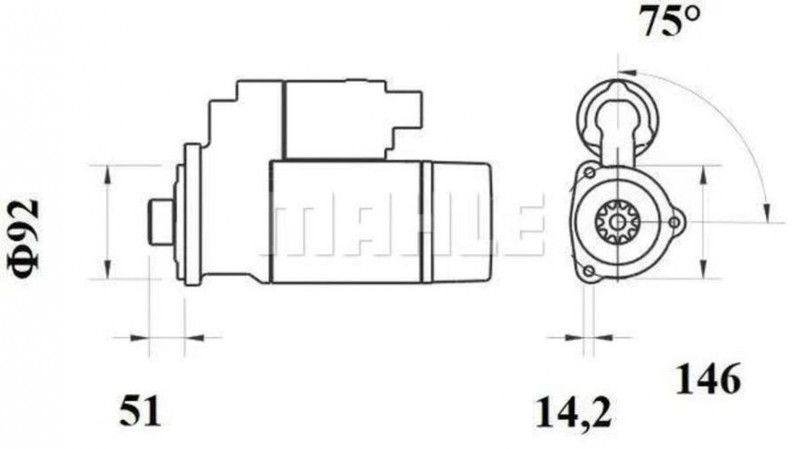 MS781 Стартер 24V/7kW — 2