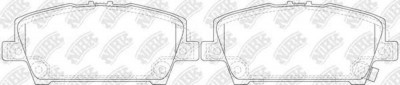 PN8866 Колодки дисковые передние Honda Civic 1.3/1.4/1.8i/2.2CDTi 06