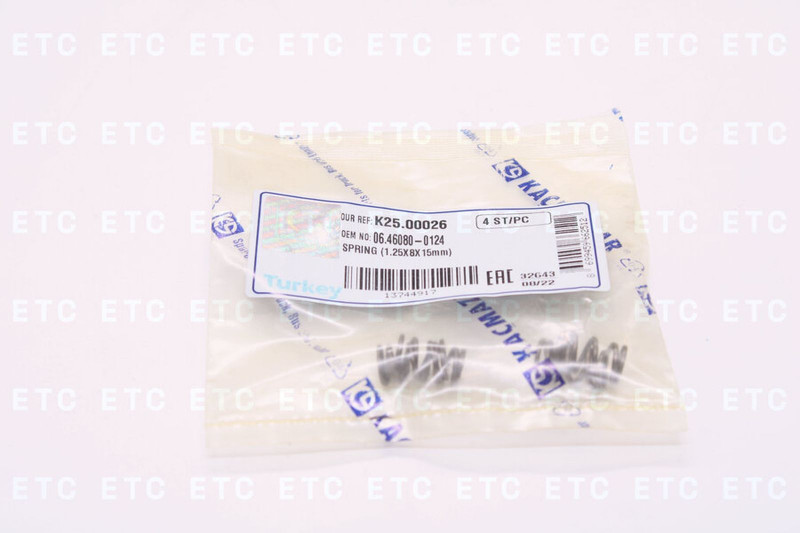 K2500026 Пружина 1,25*8*15 — 3