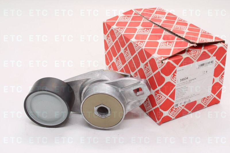 FEBI 35534 Натяжитель ремня в сборе ролик метал. — 1